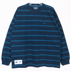 DESCENDANT ディセンダント 23AW HORIZONTAL STRIPE LS ホリゾンタル ストライプ ロングスリーブ Tシャツ ネイビー ロンT カットソー Mayz