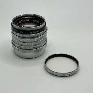 NIKKOR-H・C 5cm f2 黒帯 ニッコール 50mm Nippon Kogaku Japan 日本光学 Leica ライカ Lマウント 近接可能 ダブルヘリコイド搭載