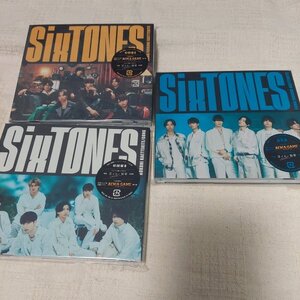 SixTONES　GONG/ここに帰ってきて　初回限定盤A　B　CD＋DVD　通常盤　初回仕様　３枚セット