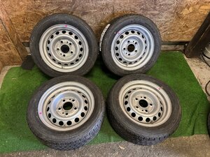 鉄 スチールホイール 13インチ 5.5J +30 新品 未使用 195/50R13C 104/101N TRAILERMAXX 2021年製 夏タイヤ タイヤホイール 4本セット H11