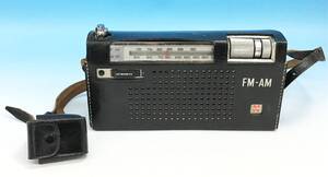 National PANASONIC RF-800 ラジオ 専用カバー付 FM/AM 8トランジスター 4ダイオード 昭和レトロ アンティーク ナショナル パナソニック