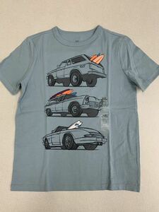 ■ＧＡＰ■新品■140■ギャップ■Ｔシャツ■オフロード四駆■スポーツカー　アメ車■サーフィン■サーフボード■青系■USA■3.2-1