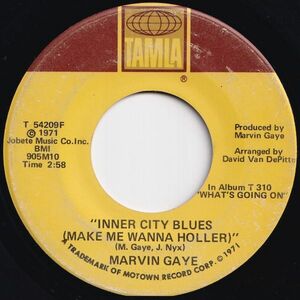 Marvin Gaye Inner City Blues (Make Me Wanna Holler) / Wholy Holy Tamla US T 54209F 206801 SOUL ソウル レコード 7インチ 45