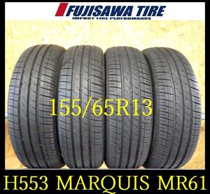 【H553】M6008094送料無料◆2024年製造 約9～9.5部山◆MARQUIS CST MR61◆155/65R13◆4本