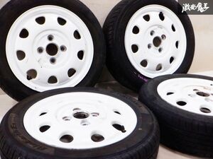 スズキ純正 HE22S アルトラパンショコラ 14インチ 4.5J +45 4穴 PCD100 155/65R14 夏タイヤ付 ホイール 4本価格