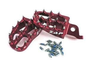 HONDA CRF250/450(02-23) ZAPTECHNIXアルミビレットワイドステップE-PEG RED