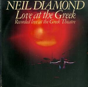 A00545426/【即決/送料無料】LP2枚組/ニール・ダイアモンド(NEIL DIAMOND)「Love At The Greek: Recorded Live At The Greek Theatre (19