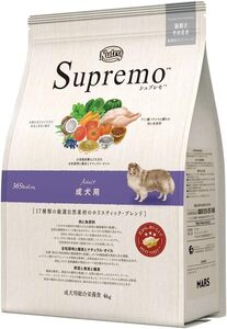 4キログラム (x 1) Nutro ニュートロ シュプレモ 成犬用 4kg ドッグフード【自然素材/着色料 無添加/消化に良い】