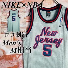 【激レア】NIKEナイキ　NBAネッツ　タンクトップ　銀タグ　古着M バスケレア