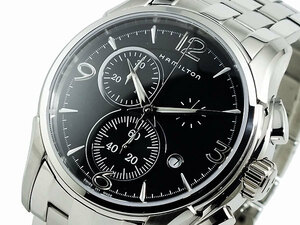 ハミルトン HAMILTON ジャズマスター クオーツ メンズ クロノ 腕時計 H32612135 ブラック