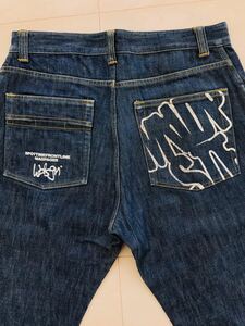 MADPAGER GRAFFITI NON WASH DENIM SPOT TIME FRONT LINE neotky fighting strength マッドペイジャー グラフィティ ノンウォッシュ デニム