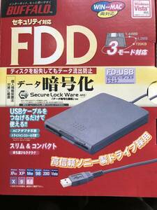 フロッピーディスクドライブ　BUFFALO FDD　USBケーブル