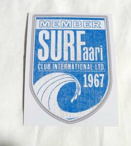 レトロサーフィンステッカーヴィンテージ1967Sarf aari iClub