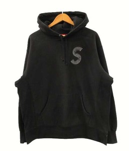 シュプリーム SUPREME 20AW S Logo Hooded Sweatshirt ロゴ フーデッド スウェット シャツ パーカー ブラック L ☆AA★ メンズ