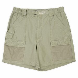 コロンビア Columbia 00s Y2K PFG フィッシングショーツ 短パン アウトドア 古着 ショートパンツ (-2297) ライトオリーブ M