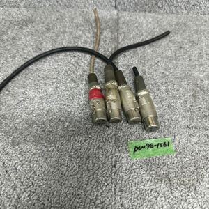 PCN98-1561 激安 コネクター CANNON キャノン 3ピン XLR-3-11C 4個セット 中古 現状品