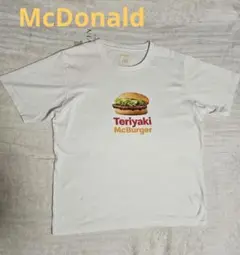 美品★ グラニフ×マクドナルドコラボ テリヤキマックバーガー珍Tシャツ Lサイズ