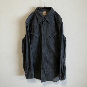 フルカウント Fullcount /ウエスタンシャツ /長袖デニムシャツ /ブラック /日本製 /サイズ40