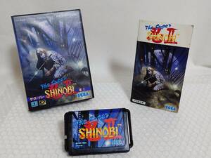 動作品+廃盤品　SEGA　MD　The Super SHINOBI Ⅱ　セガ　メガドライブ　ザ・スーパー忍2