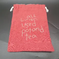 ◇ ΘΦ pot annd tea 刺繍入り 巾着 ﾚｯﾄﾞ系 レディース E  【1410290065853】