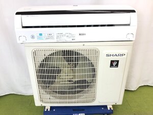 美品 シャープ SHARP エアコン おもに6畳用 7畳～9畳 2.2kW プラズマクラスター 除菌 脱臭 暖房 AC-22JFT 2019年製 TD01046MA