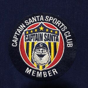 激レア希少品　キャプテンサンタ　スポーツグラブ　CAPTAIN SANTA SPORTS CLUB ワッペン　ブラック