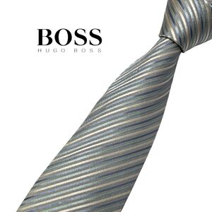 HUGO BOSS ネクタイ レジメンタル柄 ストライプ柄 ヒューゴボス USED 中古 m1399