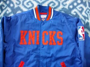 ニューヨーク ニックス 青ジャンパー 極美品 M New York Knicks NBA