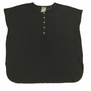 【送料無料】【新品】LICORICE　レディースノースリーブカットソー＜Tシャツ＞（ゆったりタイプ）　　L　　ブラック★0535