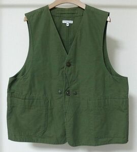 21SS Engineered Garments エンジニアードガーメンツ Upland Vest Cotton Ripstop アップランド ベスト M