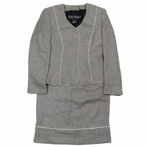 エスカーダ ESCADA MARGARETHA LEY スーツ セットアップ ノーカラージャケット ブレザー タイトスカート ハーフ/6YBA11 レディース