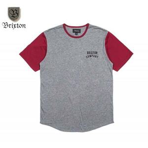 BRIXTON(ブリクストン) WOODBURN S/S KNIT グレーS