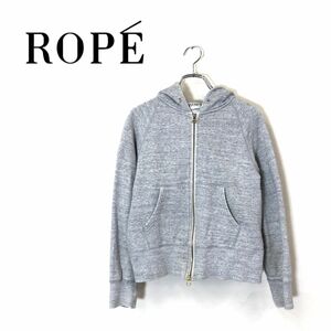 1O1846-O-N◆ ROPE ロペ ジップアップパーカー 上着 フード トップス◆sizeM コットン グレー