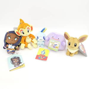 ポケモン イーブイ メッソン メタモン ヒコザル ルリナ ぬいぐるみ おまとめ 5点セット タグ付き 未使用 ポケットモンスター/16775