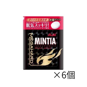 賞味期限2024年12月末　アサヒ　ミンティア　メガハード　MINTIA　50粒　×6個