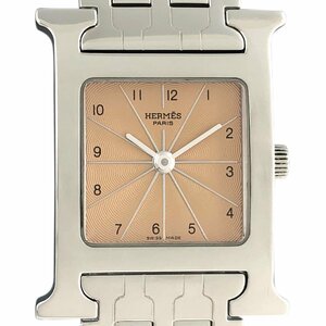 エルメス HERMES Hウォッチ HH1.210 腕時計 SS クォーツ ピンク レディース 【中古】