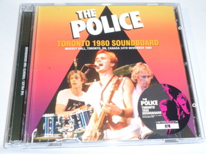 THE POLICE/TRONTO 1980 SOUNDBOARD 2CD