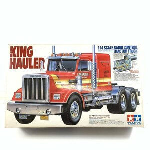 TAMIYA タミヤ 1/14 KING HAULER キングハウラー 電動RCカー 全長:約600㎜/全幅:約190㎜ 未組立品 [ 元箱/取扱説明書 ]付き＊ジャンク品