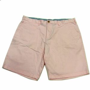 美品■TOMMY HILFIGER ハーフパンツ 38 大きいサイズ 薄ピンク メンズ 夏物 トミーヒルフィガー 1円スタート