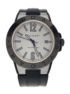 BVLGARI◆ディアゴノ/マグネシウム/自動巻/ラバー/SLV/202405WOH済/20240512日差+3//