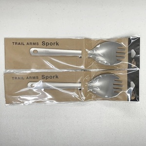 ノースフェイス THE NORTH FACE NN32320 Trail Arms Spork トレイルアームススポーク TG チタングレー ２個セット 新品 未使用 正規品