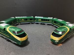 プラレール　車両　大量　新動力モーター　ライト付き　クルーズトレイン　DXシリーズ TWILIGHT EXPRESS 瑞風　みずかぜ　7号車窓欠品　6両