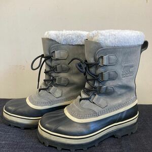 1円スタート1スタ超美品 SOREL CARIBOU アウトドア スノーブーツ ソレル　WATERPROOF