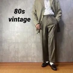 80s vintage 1tack スラックス　フォーマル　トラッド　ボトムス