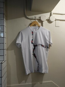 コムデギャルソン SHIRT 22AW 2022AW Tシャツ　切り替え　サイズM　白　FJ-T007