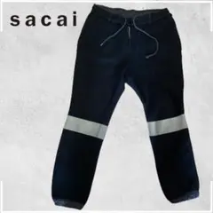 【大人気】sacai サカイ 19aw リフレクターラインパンツ スウェット