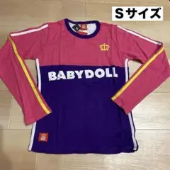 新品  BABYDOLL  ピンク×パープル  ロンT  大人サイズS