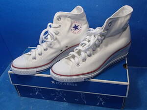 ▲▽【未使用？】CONVERSE/コンバース All STAR WEDGE HI/ウェッジハイ WHITE 25cm ハイヒール ハイカットスニーカー オールスター 白△▼