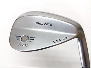 ★【単品ウェッジ】HONMA GOLF 本間ゴルフ BERES W101 L58.09 SW flex:S200 Dynamic Gold メンズ右 ベレスW101ウェッジ☆