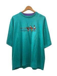 90s～/USA製/ダブルフェイス/BELTON/Tシャツ/XL/コットン/BLU